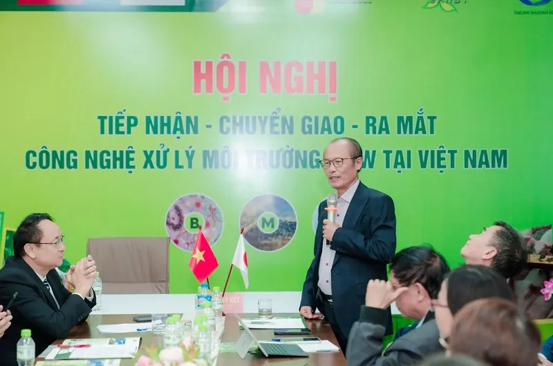 &nbsp;Đại diện c&aacute;c đại biểu ph&aacute;t biểu về tiềm năng ứng dụng c&ocirc;ng nghệ mới.